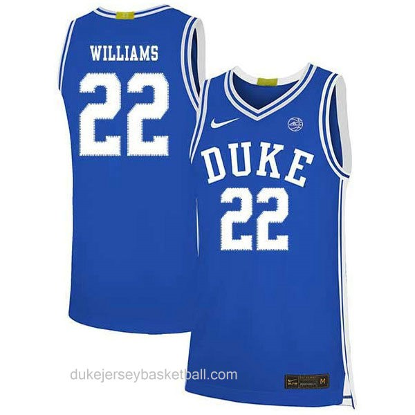 Youth Jay Williams Duke Blue Devils #22 Limited Blue Colleage Basketball Jersey