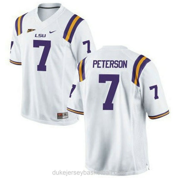 Youth Patrick Peterson Lsu Tigers #7 Authentic White College Football C012 Jersey