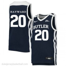 Gordon Hayward Butler Bulldogs #20 Authentic College Basketball Womens Navy Jersey