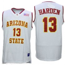 James Harden Arizona State Sun Devils #13 Authentic College Basketball Mens White Jersey