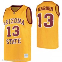 James Harden Arizona State Sun Devils #13 Authentic College Basketball Youth Gold Jersey