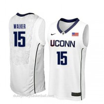 Kemba Walker Uconn Huskies #15 Authentic College Basketball Mens White Jersey