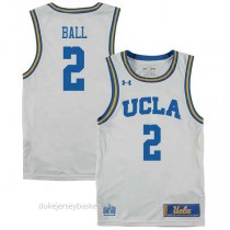 Lonzo Ball Ucla Bruins #2 Authentic College Basketball Youth White Jersey