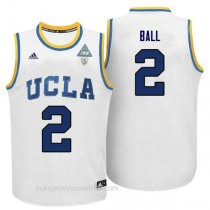 Lonzo Ball Ucla Bruins #2 Limited Adidas College Basketball Youth White Jersey