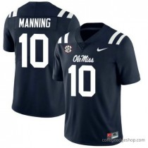 Mens Eli Manning Ole Miss Rebels Authentic Navy College 264 Jersey F558
