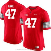 Mens Aj Hawk Ohio State Buckeyes #47 Champions Authentic Red College Football C012 Jersey