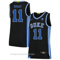 Mens Bobby Hurley Duke Blue Devils #11 Authentic Black Colleage Basketball Jersey