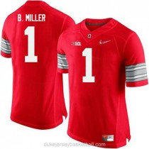 Mens Braxton Miller Ohio State Buckeyes #1 Champions Authentic Red College Football C012 Jersey