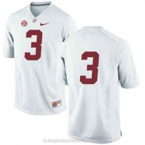 Mens Calvin Ridley Alabama Crimson Tide #3 Authentic White College Football C012 Jersey No Name