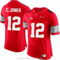 Mens Cardale Jones Ohio State Buckeyes #12 Champions Authentic Red College Football C012 Jersey