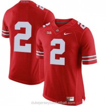 Mens Chase Young Ohio State Buckeyes #2 Authentic Red College Football C012 Jersey No Name