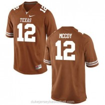 Mens Colt Mccoy Texas Longhorns #12 Authentic Orange College Football C012 Jersey