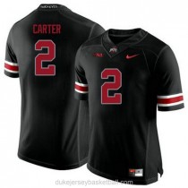 Mens Cris Carter Ohio State Buckeyes #2 Authentic Black College Football C012 Jersey