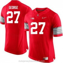 Mens Eddie George Ohio State Buckeyes #27 Champions Limited Red College Football C012 Jersey