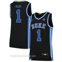 Mens Harry Giles Iii Duke Blue Devils #1 Swingman Black Colleage Basketball Jersey