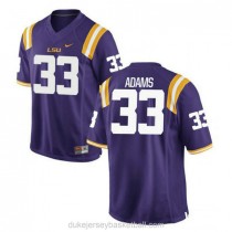 Mens Jamal Adams Lsu Tigers #33 Authentic Purple College Football C012 Jersey