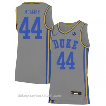 Mens Jeff Mullins Duke Blue Devils #44 Authentic Grey Colleage Basketball Jersey