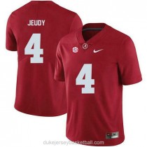 Mens Jerry Jeudy Alabama Crimson Tide #4 Authentic Red College Football C012 Jersey
