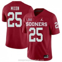 Mens Joe Mixon Oklahoma Sooners #25 Jordan Brand Authentic Red College Football C012 Jersey