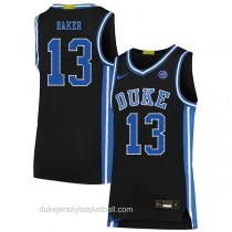Mens Joey Baker Duke Blue Devils #13 Authentic Black Colleage Basketball Jersey
