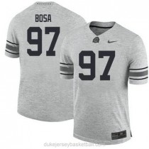Mens Joey Bosa Ohio State Buckeyes #97 Game Grey College Football C012 Jersey