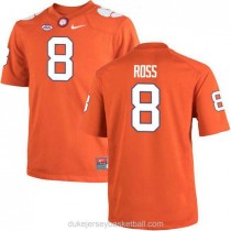 Mens Justyn Ross Clemson Tigers #8 Game Orange College Football C012 Jersey