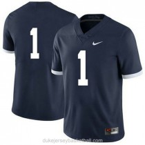Mens Kj Hamler Penn State Nittany Lions #1 Authentic Navy College Football C012 Jersey No Name