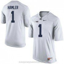 Mens Kj Hamler Penn State Nittany Lions #1 Authentic White College Football C012 Jersey