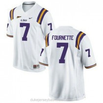 Mens Leonard Fournette Lsu Tigers #7 Limited White College Football C012 Jersey