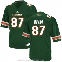 Mens Michael Irvin Miami Hurricanes #47 Limited Green College Football Adidas C012 Jersey