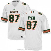 Mens Michael Irvin Miami Hurricanes #47 Limited Orange White Football Adidas C012 Jersey