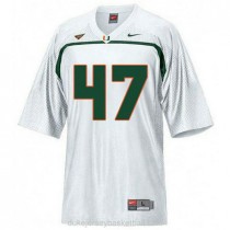 Mens Michael Irvin Miami Hurricanes #47 Limited White College Football C012 Jersey