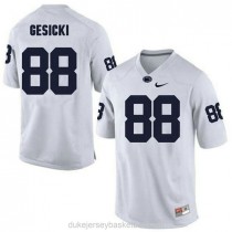 Mens Mike Gesicki Penn State Nittany Lions #88 Authentic White College Football C012 Jersey