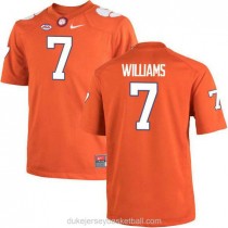 Mens Mike Williams Clemson Tigers #7 Authentic Orange College Football C012 Jersey