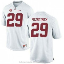 Mens Minkah Fitzpatrick Alabama Crimson Tide #29 Authentic White College Football C012 Jersey