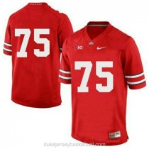 Mens Orlando Pace Ohio State Buckeyes #75 Authentic Red College Football C012 Jersey No Name