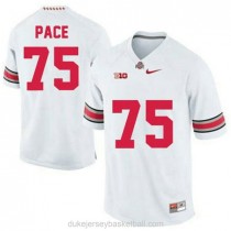 Mens Orlando Pace Ohio State Buckeyes #75 Authentic White College Football C012 Jersey