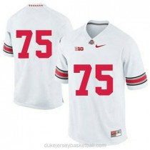 Mens Orlando Pace Ohio State Buckeyes #75 Authentic White College Football C012 Jersey No Name