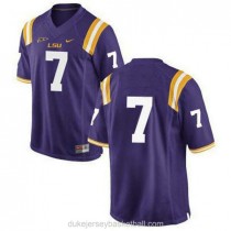 Mens Patrick Peterson Lsu Tigers #7 Limited Purple College Football C012 Jersey No Name