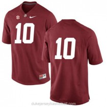 Mens Reuben Foster Alabama Crimson Tide #10 Authentic Red College Football C012 Jersey No Name