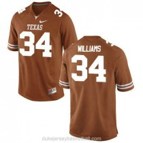 Mens Ricky Williams Texas Longhorns #34 Game Orange College Football C012 Jersey