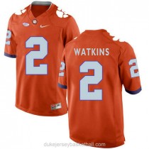 Mens Sammy Watkins Clemson Tigers #2 New Style Authentic Orange College Football C012 Jersey