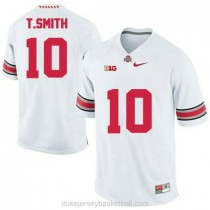 Mens Troy Smith Ohio State Buckeyes #10 Limited White College Football C012 Jersey