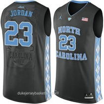 Michael Jordan North Carolina Tar Heels #23 Authentic College Basketball Youth Unc Black Jersey