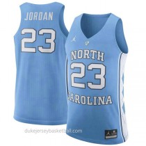 Michael Jordan North Carolina Tar Heels #23 Authentic College Basketball Youth Unc Jersey Light Blue