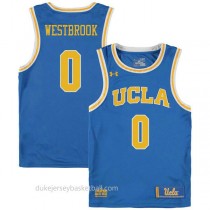 Russell Westbrook Ucla Bruins 0 Authentic College Basketball Youth Blue Jersey