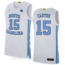 Vince Carter North Carolina Tar Heels #15 Authentic College Basketball Youth Blue Jersey