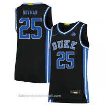 Womens Art Heyman Duke Blue Devils #25 Authentic Black Colleage Basketball Jersey