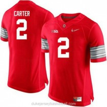 Womens Cris Carter Ohio State Buckeyes #2 Champions Authentic Red College Football C012 Jersey