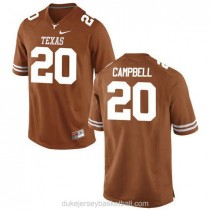 Womens Earl Campbell Texas Longhorns #20 Authentic Orange College Football C012 Jersey